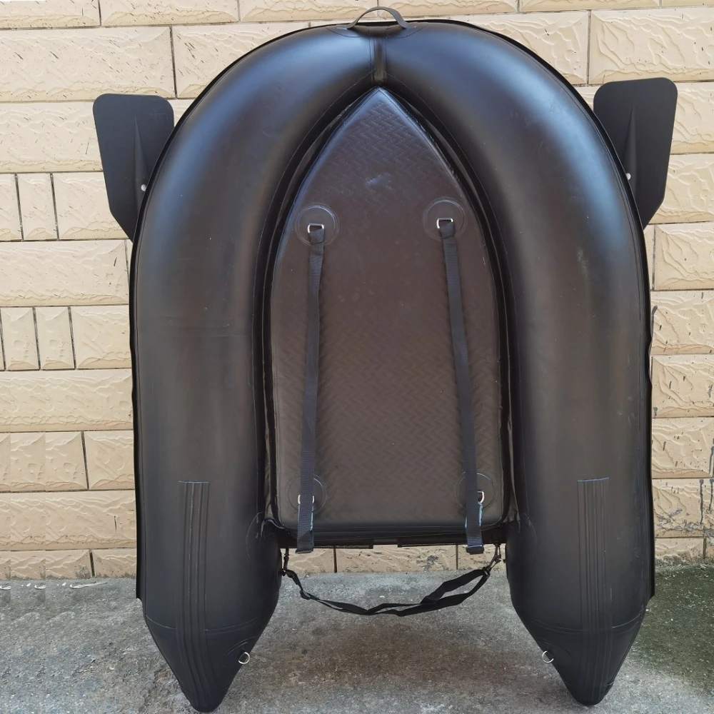 Inflatable Belly Boat One Person Pontoon Boats Thicken PVC Material Rowing Canoe Kayak for Fishing Enthusiasts