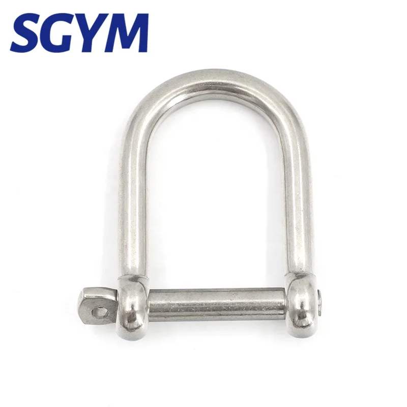 
316 Stainless steel Wide D Shackle for marine and industrial rigging aplications M5-M12 