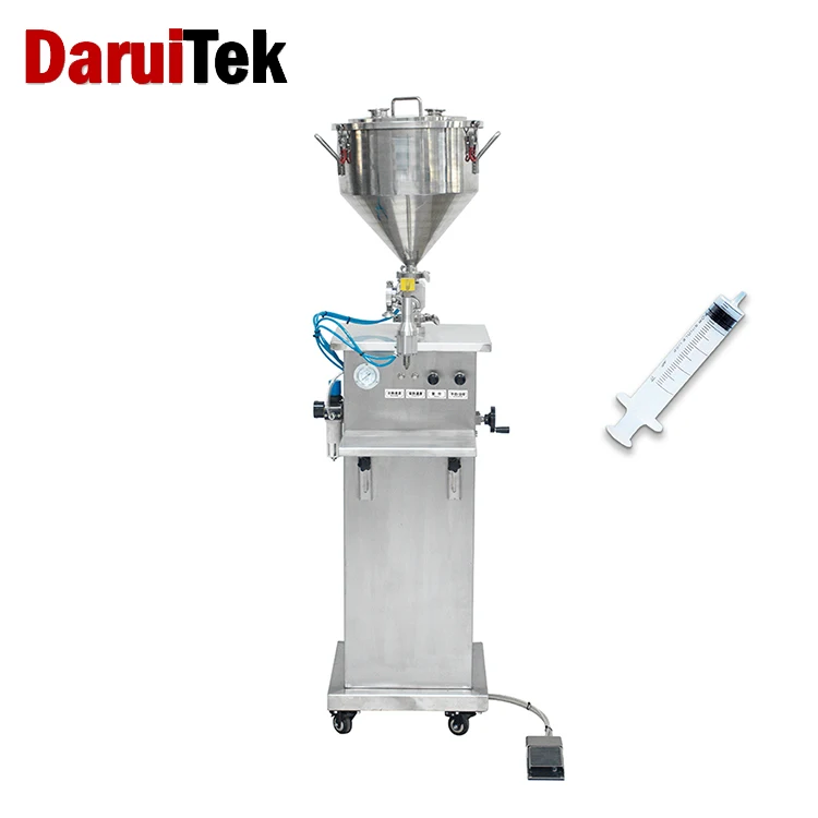 Quick manual filling machine for prefilled glass plastic syringe