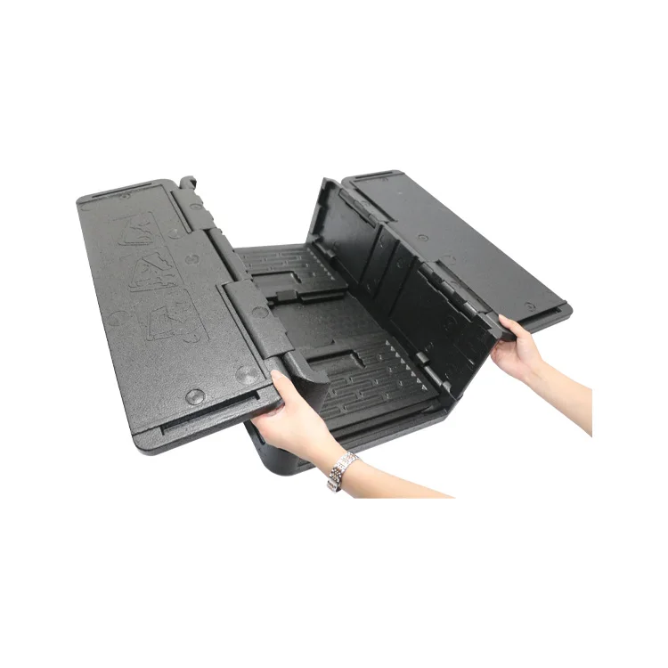 MK Black EppFoam Foldable Box Insulated Portable Cooler Box for Camping BBQ