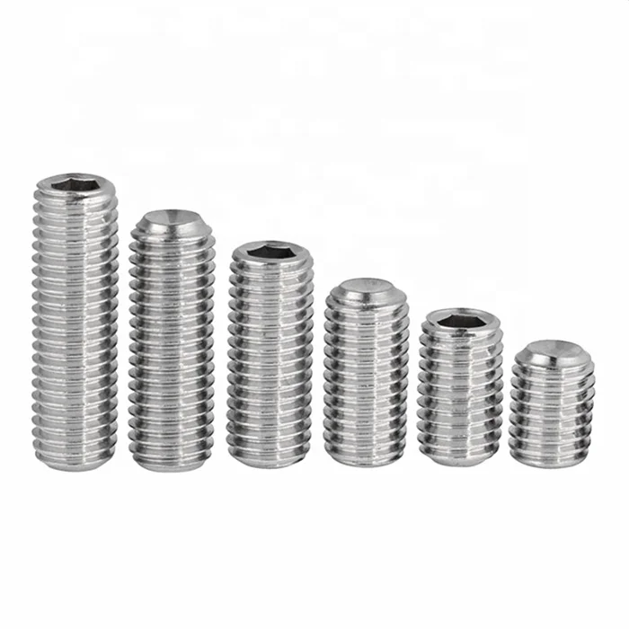 
DIN 916 SS Metric Hexagon socket set screws cup point 