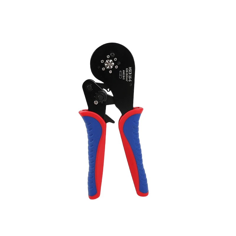 Hsc8 16-6 Awg28-5 Wire Ferrules Self-adjustable Button Hand Crimping Tool Kit Crimper Terminal Crimping Pliers
