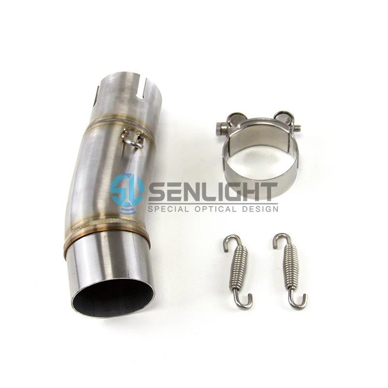 Мотоцикл из нержавеющей стали выхлопная средняя труба Соединительный адаптер для KAWASAKI NINJA 400 z400