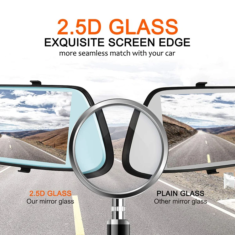 7' 1080P Dual Lens Car Auto DVR Rearview Mirror Car camera Dash Cam Recorder+Rear View Camera Kit