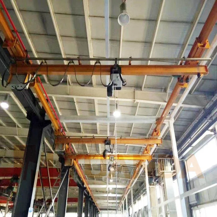 1 2 3 5 ton 2ton EOT underhung undermount suspending underslung type single girder beam hanging suspension overhead bridge crane