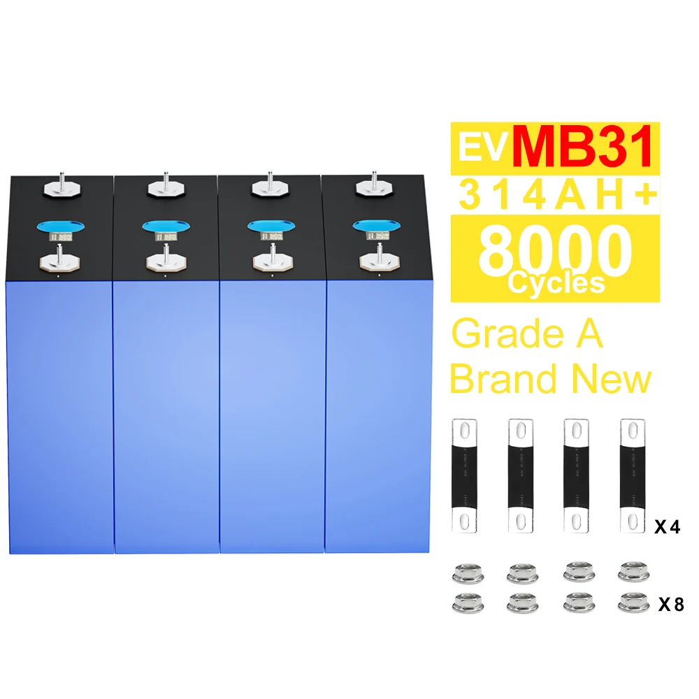 Перезаряжаемая литиево-ионная аккумуляторная батарея LiFePO4 M31 3 2 V 314Ah 320Ah 340Ah