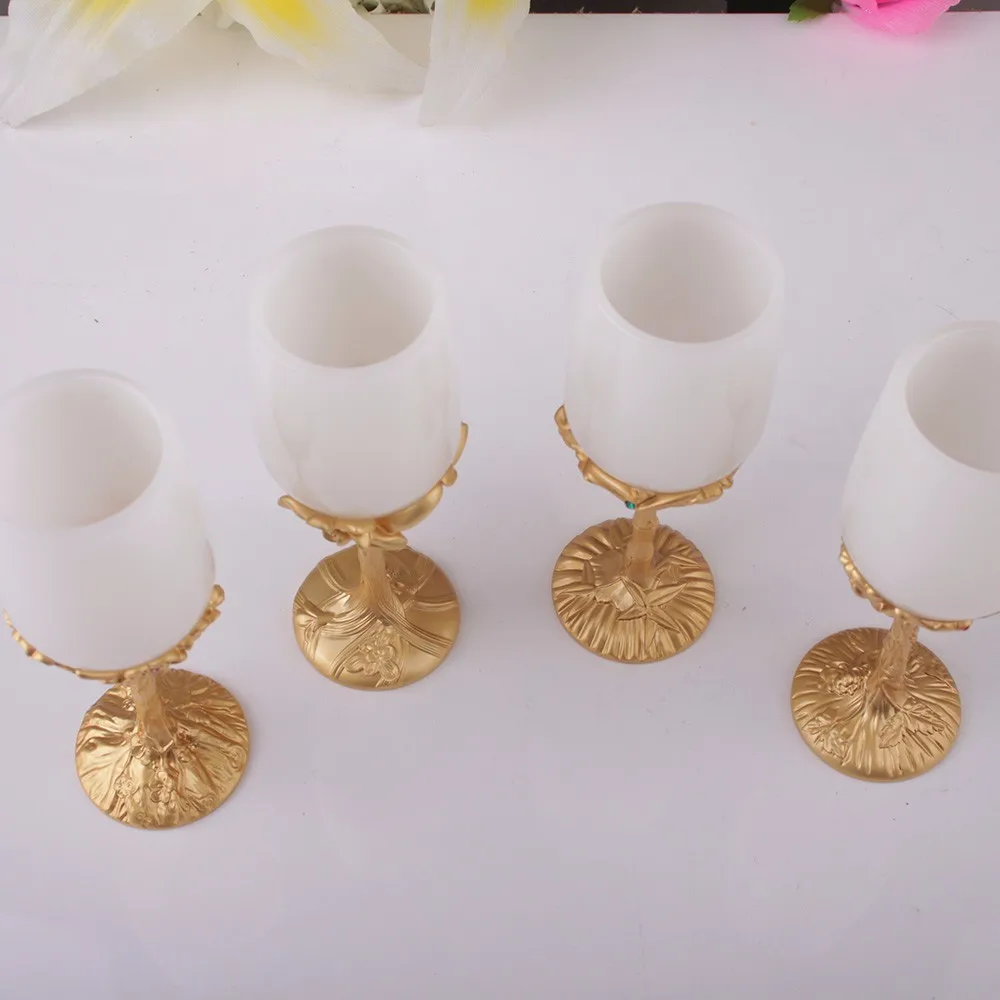 
Glass ceramic gold plating craft drinkware type wine and tea cups 