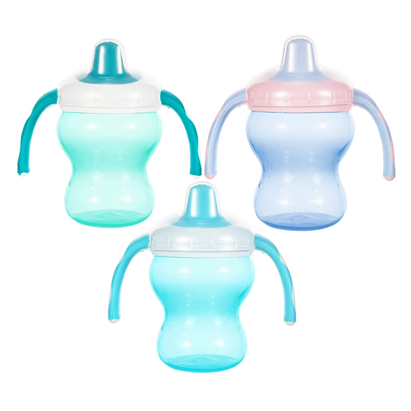 6OZ/180ML 100% Food Grade PP Trainer Sippy Cup Baby Drinking Sippy Cup With Handles Drinking bottle for toddlers