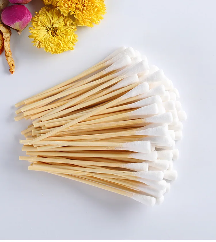 
Best Wholesale Disposable Medical cotton swabs Bamboo Stick Swab 