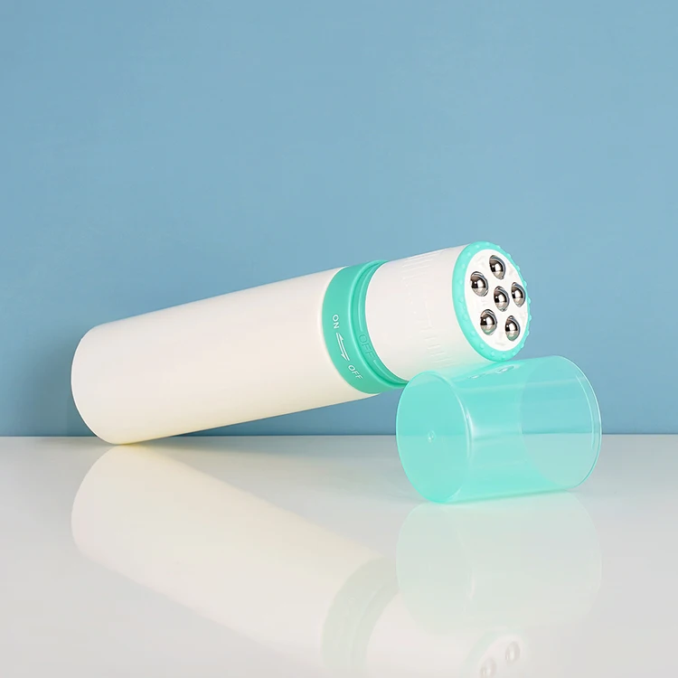 120ml PE Cosmetic Plastic Packaging Body Massage Lotion Roller Tube Skincare Container Tube With 6 Roller Ball Applicator