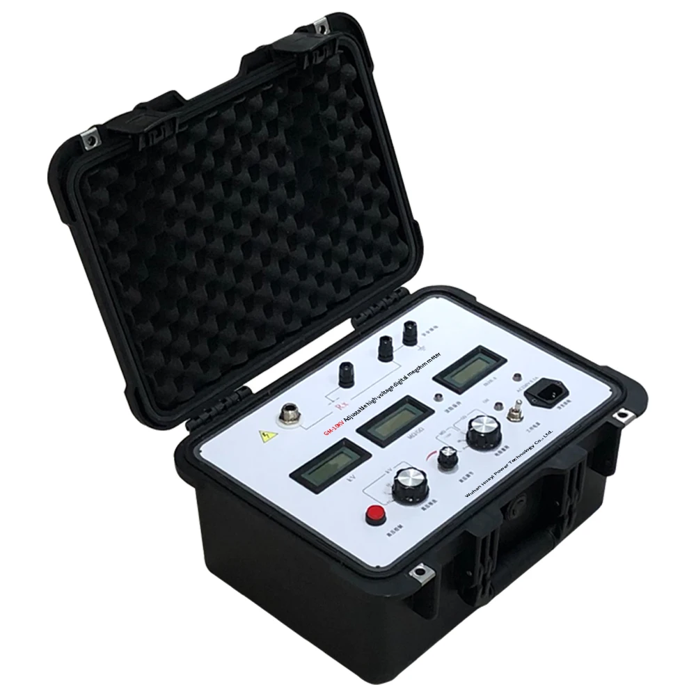 5kV 10kV 500V 1000V 2500V 5000V 10000V Megger Tester Регулируемый тестер сопротивления изоляции/цифровой