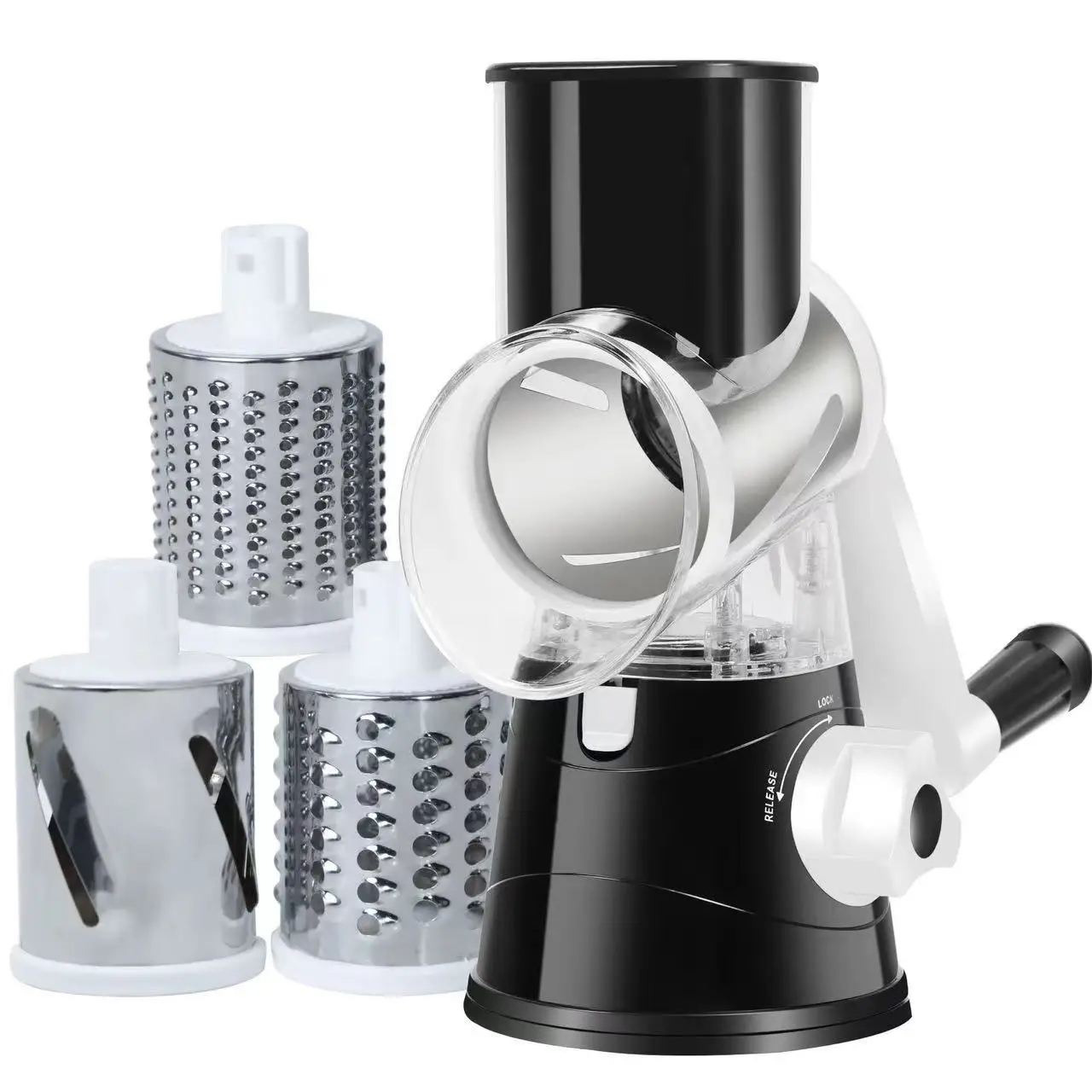 ML hot selling multi-functional hand vegetable cutter Household kitchen manual grater slicer drum type vegetable cutter