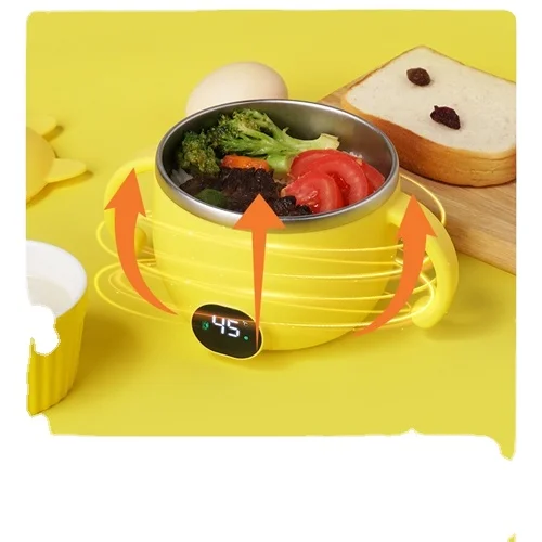 
portable baby food bowl warmer pp with USB charge battey for travel outdoor 