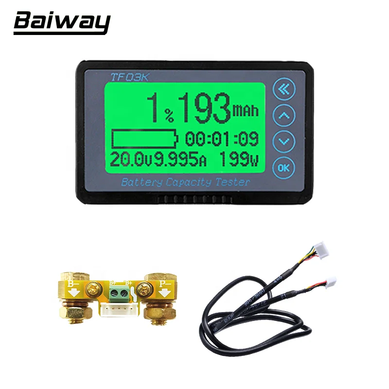 Hight Precision LiFePo/lead acid battery tester battery level indicator battery indicator monitor BW-TF03K 100V100A