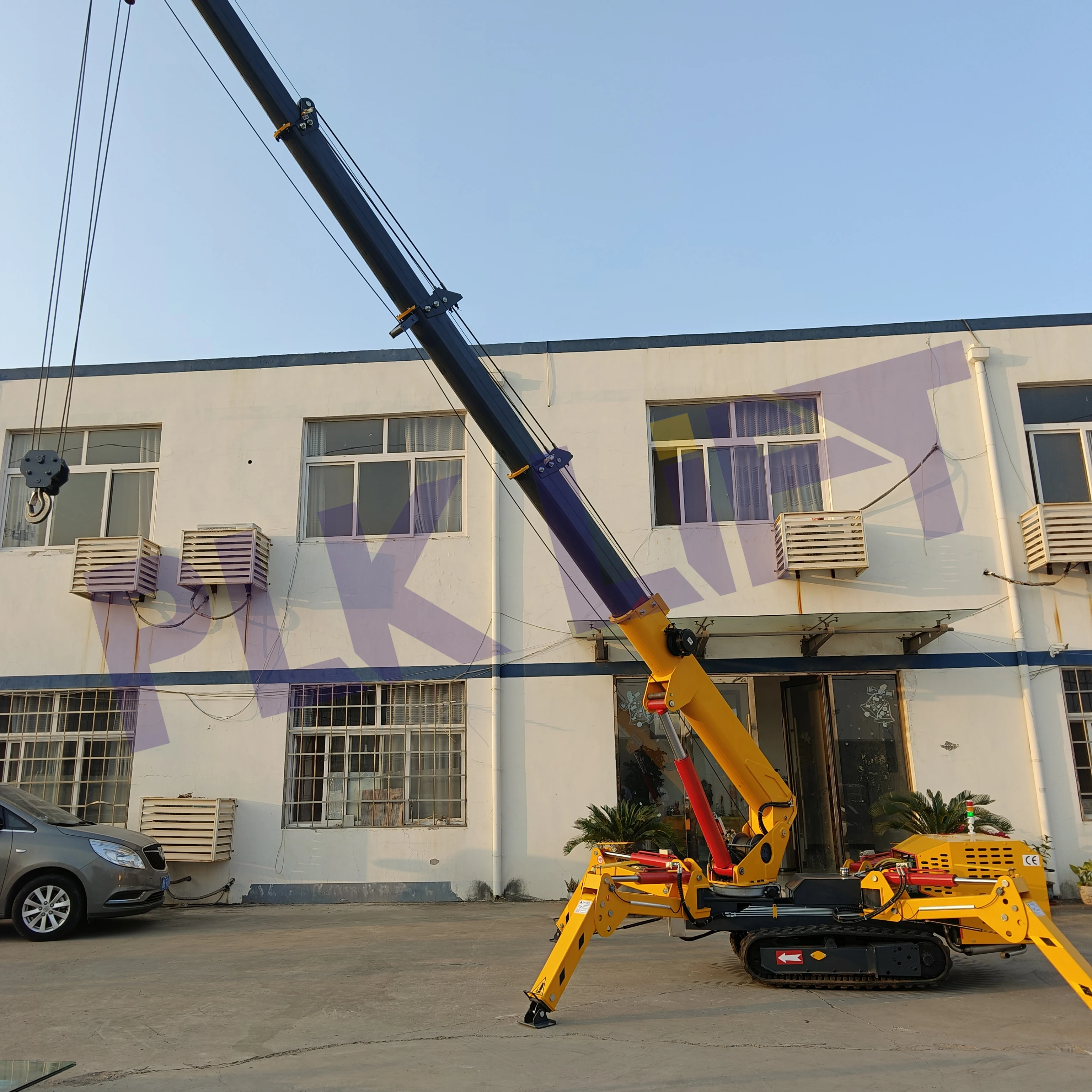 3ton 5ton 8ton Diesel Electric Hybrid Crawler Cranes Small Spider Cranes for Construction Work
