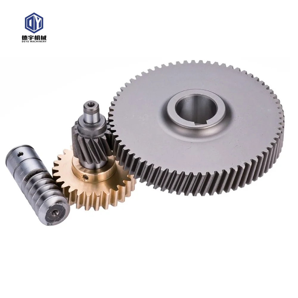 Customized High Precision CNC Hobbing Small Copper Brass Fishing rell Worm Shaft