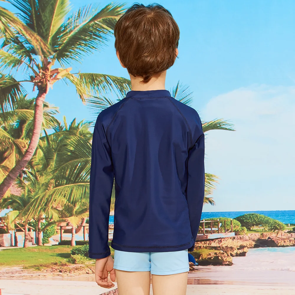 
Boys Long Sleeve Children Custom Swimwear Rash Guard Swimsuit Bathing Swimming Suit for Kids 