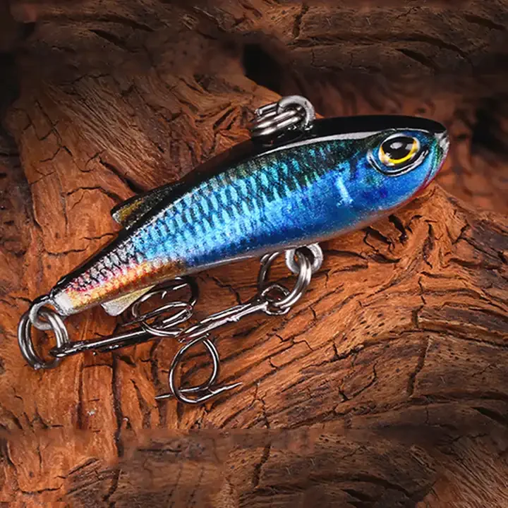 4cm 4.3g 5 Colors Artificial Hard VIB Fishing Lure Lifelike Sinking VIB Bait For Freshwater And Saltwater