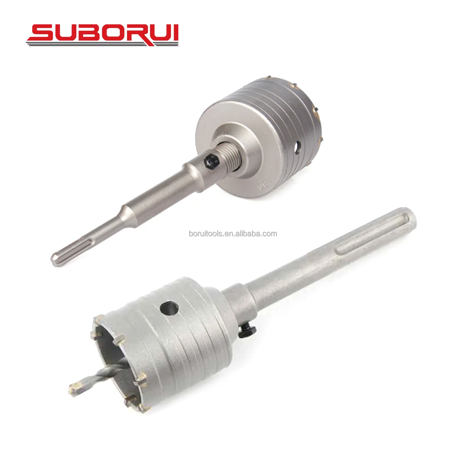 SUBORUI 30-160mm SDS Plus Tungsten Carbide Wall Hole Saw Concrete Electric Hollow Core Drill Bit For Masonry Drilling