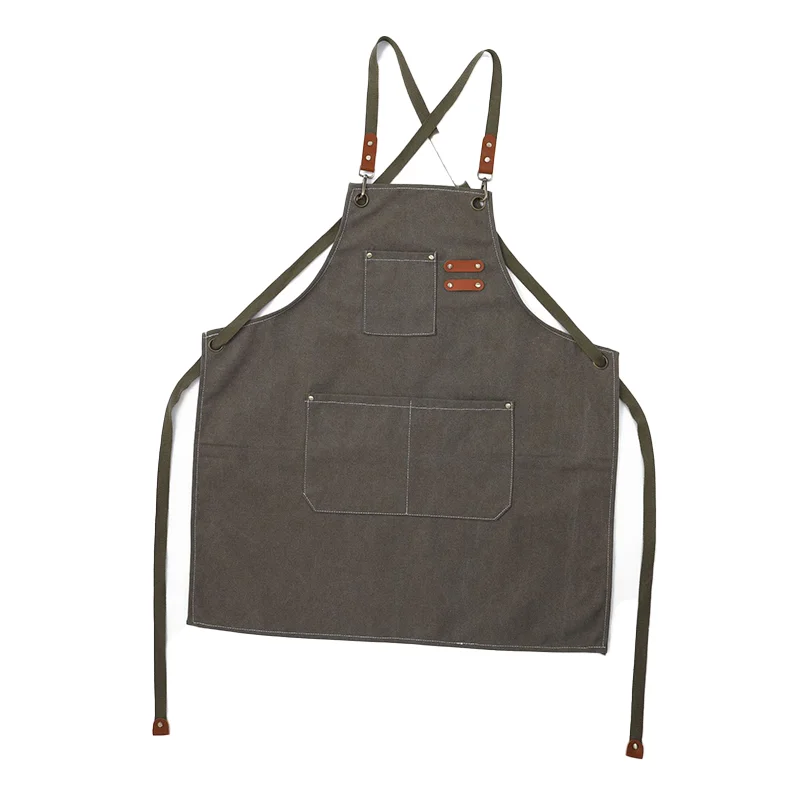 Salon Barber Apron Wholesale Price and Leather Hair Cutting Apron Custom Logo Accepted Customized Color Adjustable