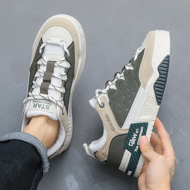 Fashion Red Men Skateboard Shoes Street Hip Hop Designer Sneakers Men Skate Shoes Original Man Platform Sneakers