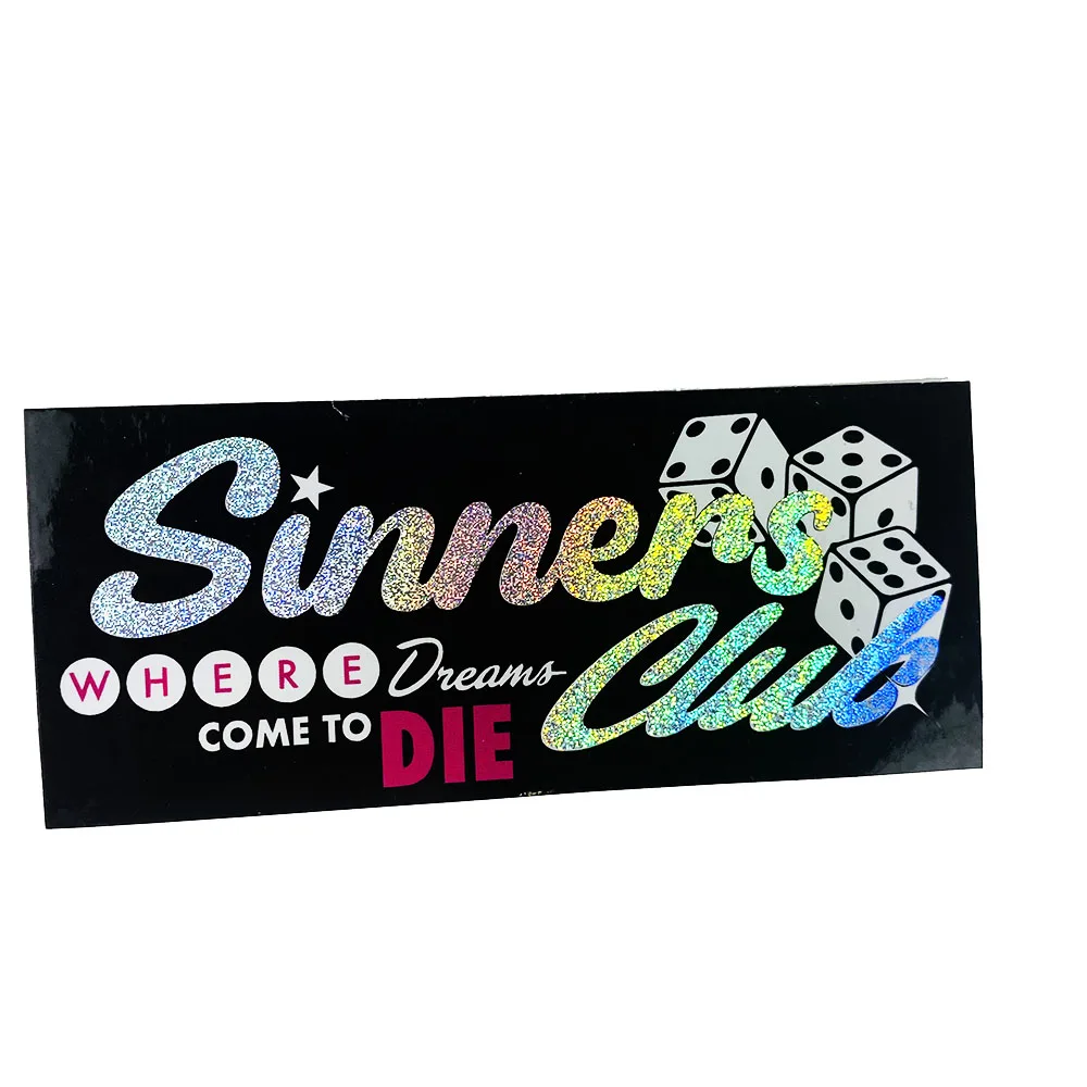 Waterproof UV Resist Custom Logo Printed Laser 3D Rainbow Effect Hologram Sticker Die Cut Glitter Holographic Sticker Label