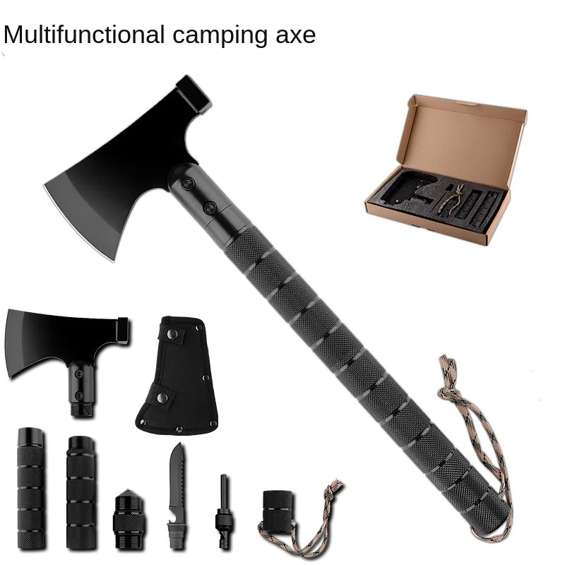 Многофункциональный топор omahawk fire open axe для выживания на природе кемпинга приключений портативный тактический инструмент молоток измельчитель