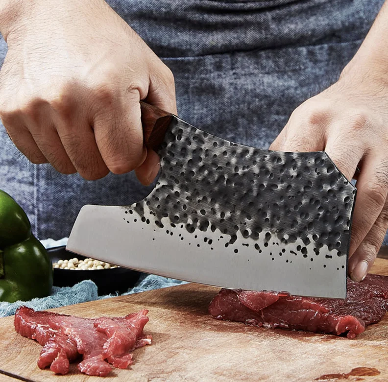 Stainless Steel Bone Chopping Knife Slaughter Knife Bone Cleaver Knife Meat Cleaver Lady Use Knife