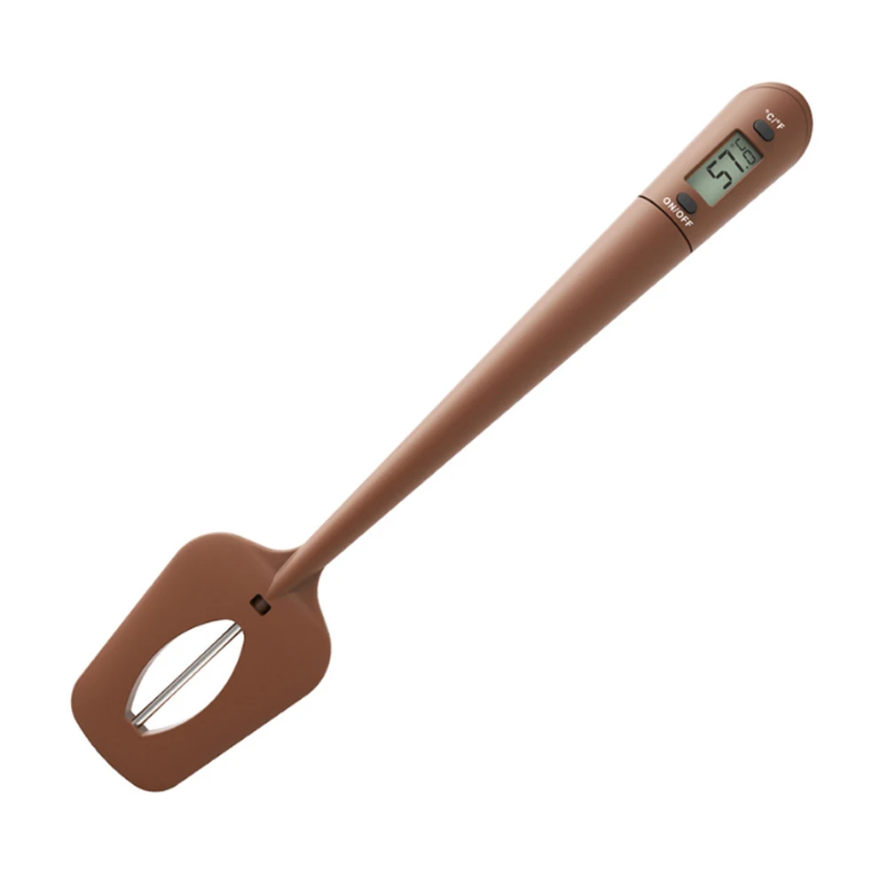 Digital Cooking Thermometer Double Use Silicone Scraper Spatula safety Cooking Food Thermometer Baking Non-stick