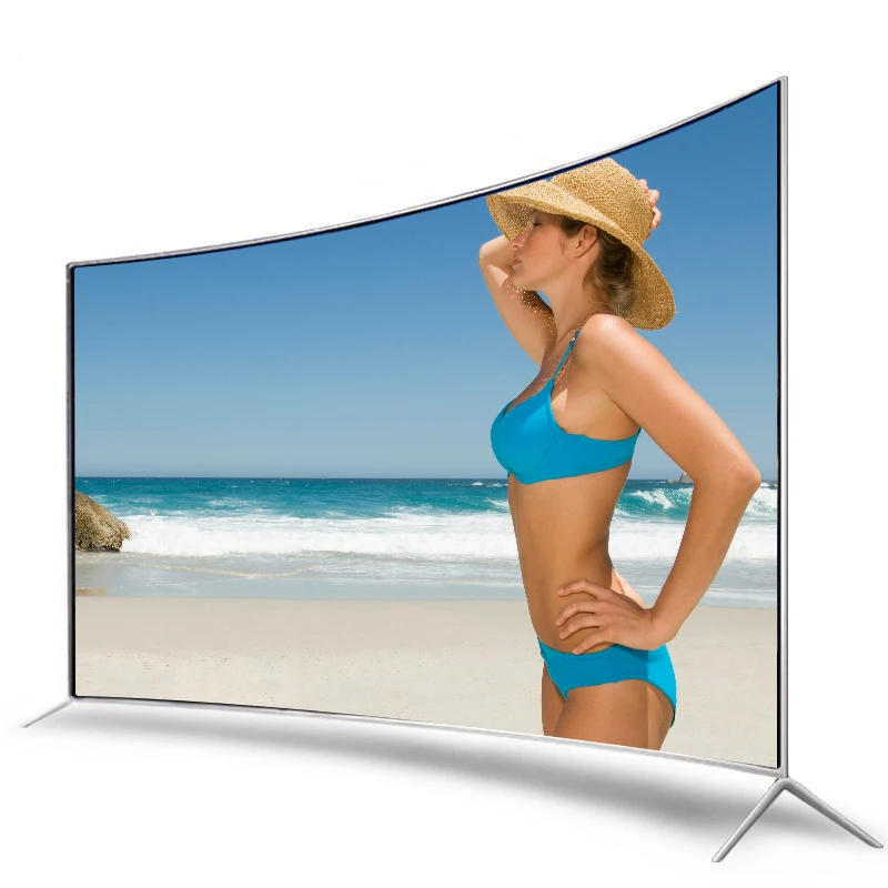 Оптовая продажа с фабрики 65 дюймов изогнутый СВЕТОДИОДНЫЙ smart tv android 4K тончайшего ЖК-телевизора 50 дюймовый монитор для снятия зубного камня доска