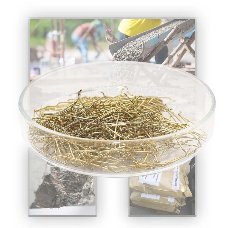 Building Materials Copper Coated Steel Fiber For Concrete High Tenacity Stainless Steel Fibre