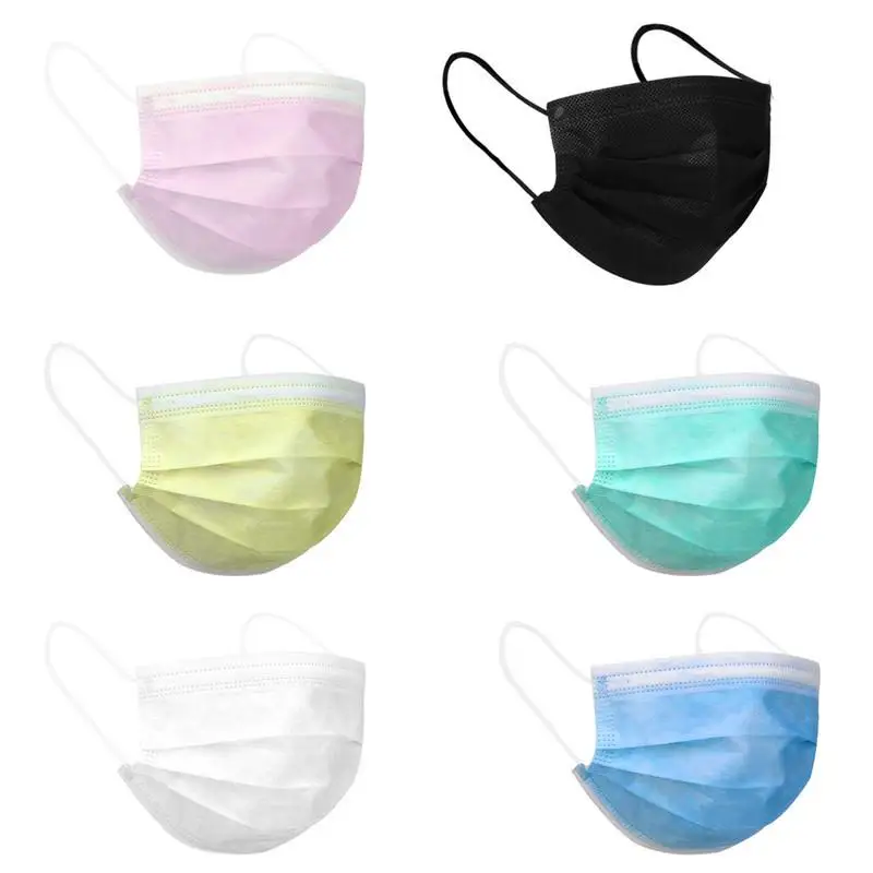Masker 3ply Нетканые ушной sergical медицинских лицевых масок хирургические мускус 3 слоя одноразовые маски для лица RU 14683