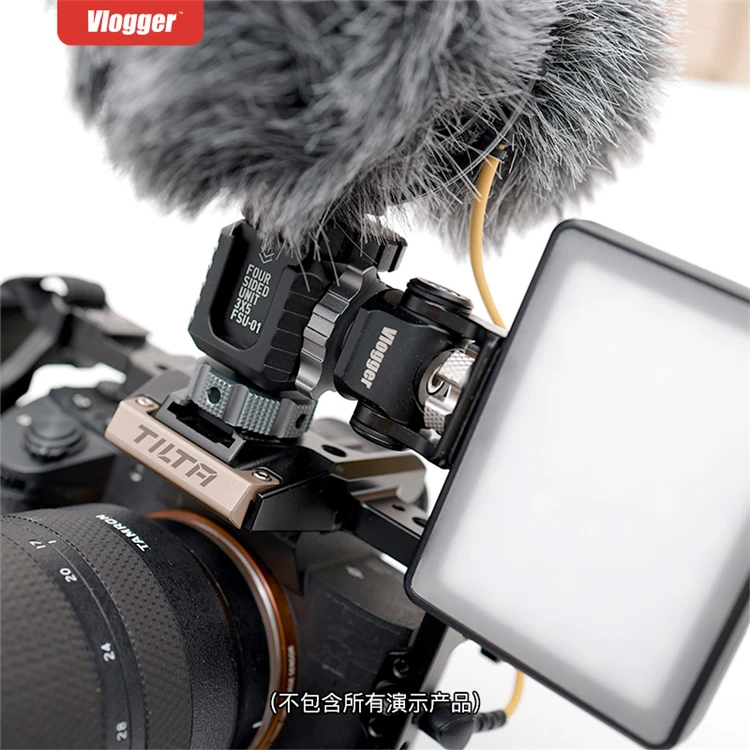Four-head hot shoe extension accessories fill light microphone connection bracket display digital camera extension accessories