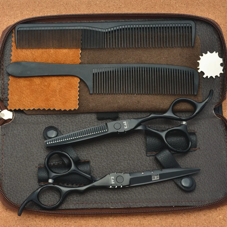Professional Haircut Scissors Kit with Cutting Scissors with case