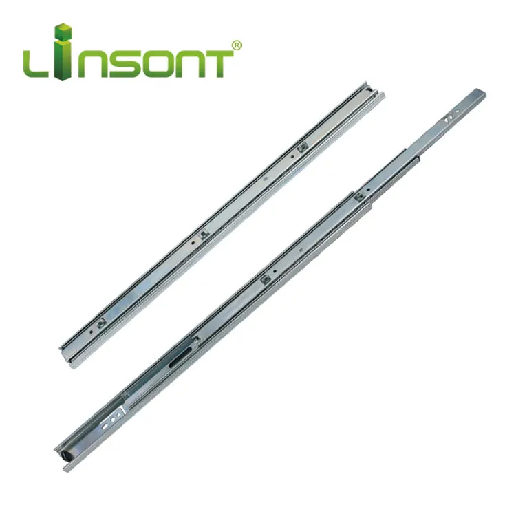 Linsont 35mm ball bearing telescopic channel drawer slides with hook Good Price