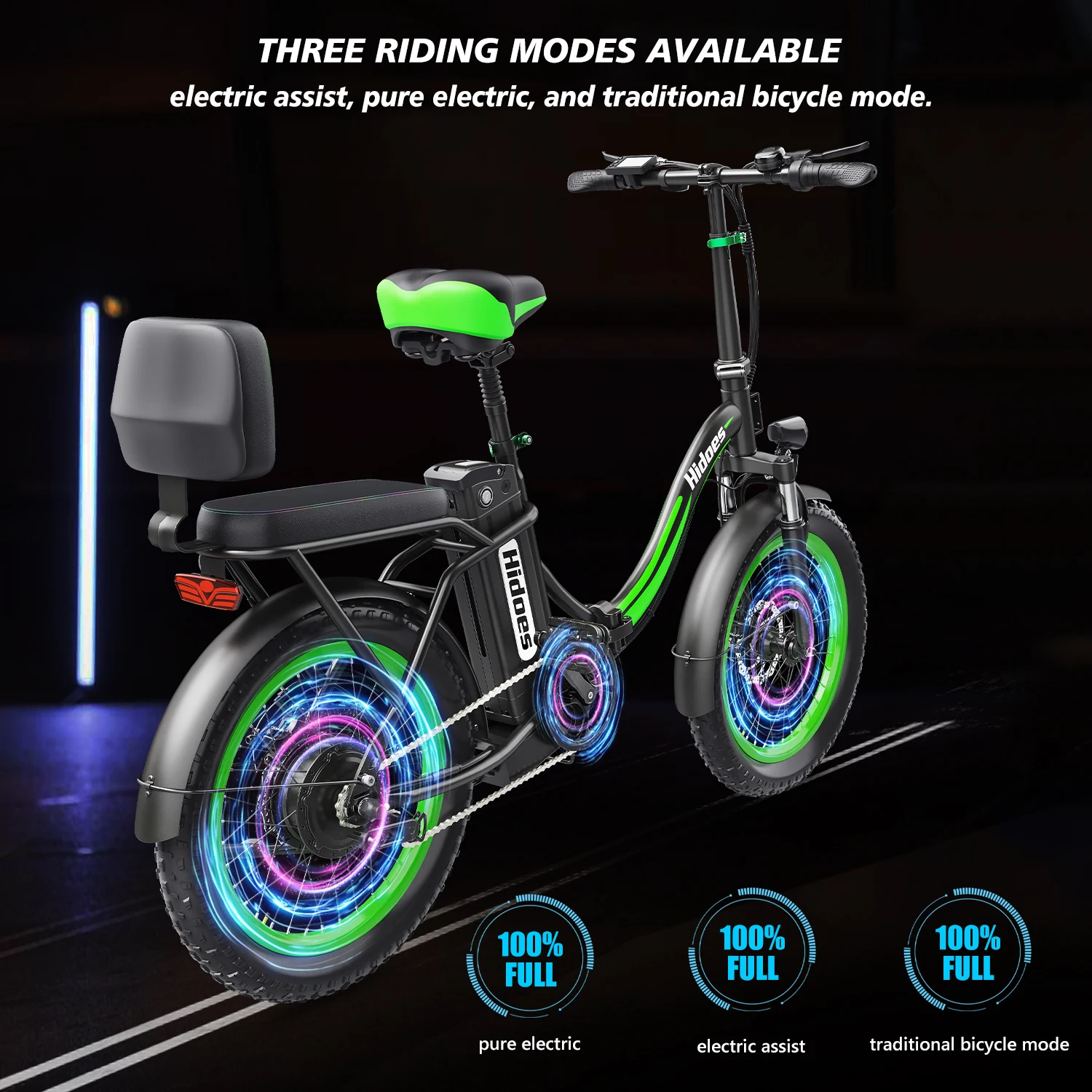 2024 Hot Sale Mini Size Folding Electric Bicycle Hidoes C1 750W 48V 20 Inch Electric City Bike Foldable Electric Bike