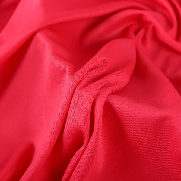 Shaoxing Textile Manufacturer High Quality Plain Dyed Jersey 100% 75D/36F Polyester Interlock Single Jersey Knitted Fabric