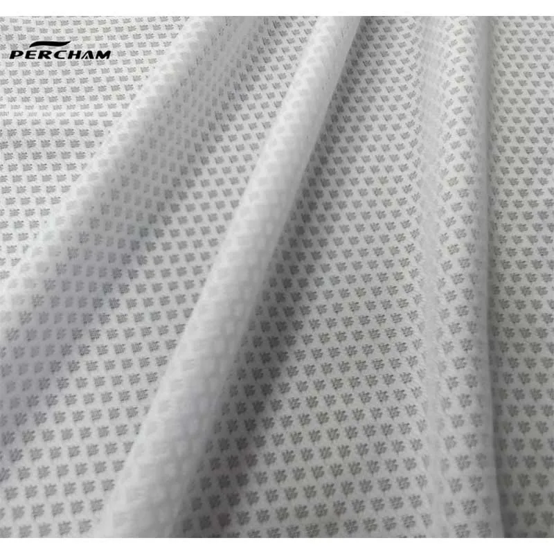 Hot Selling Breathable Stretch Mesh Knitting Custom Printing Fabric For Gym T-shirt