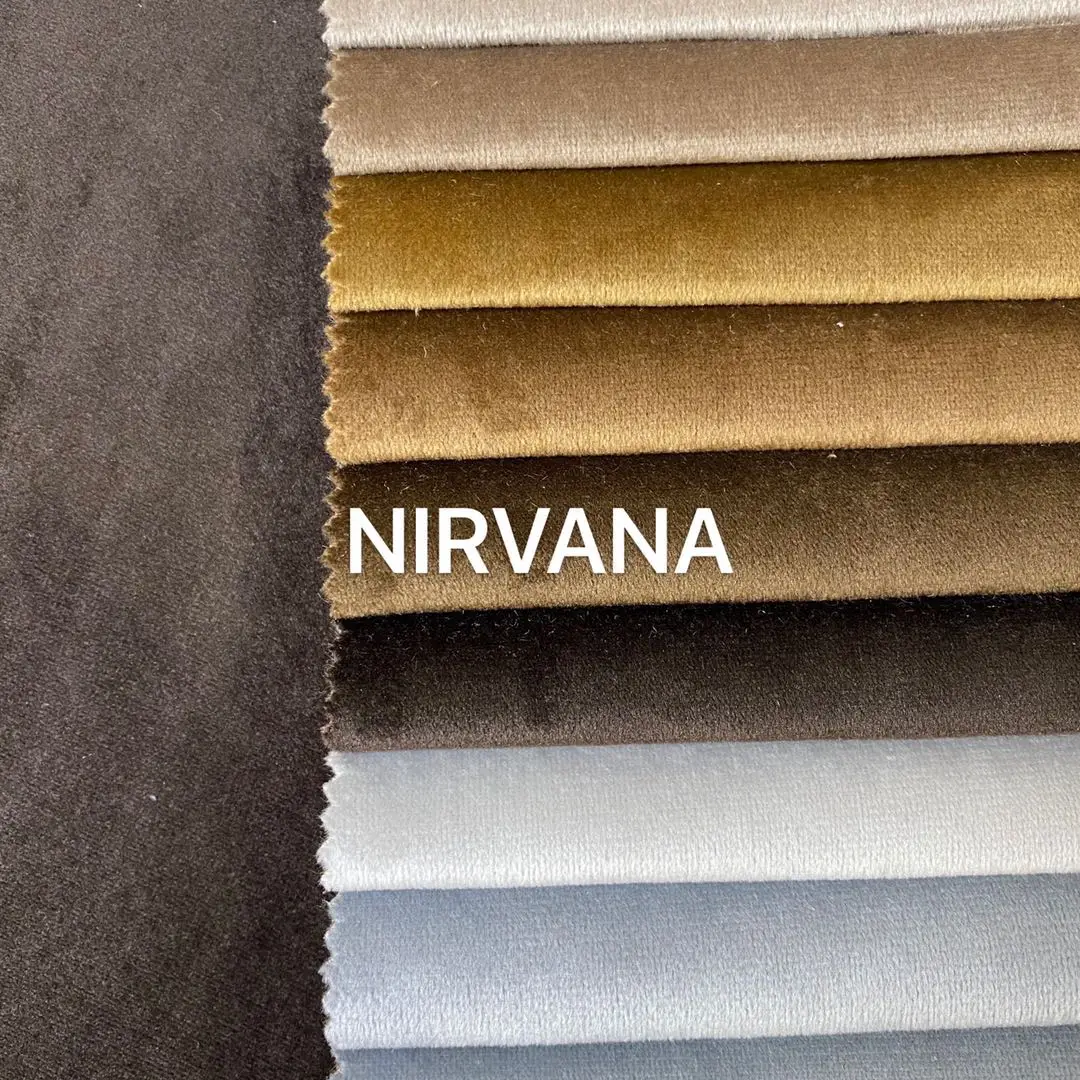 NIRVANA  -PALACE  PALERMO TIFFANY  China product multi-colors design 100% polyester holland velvet textile fabric for sofa