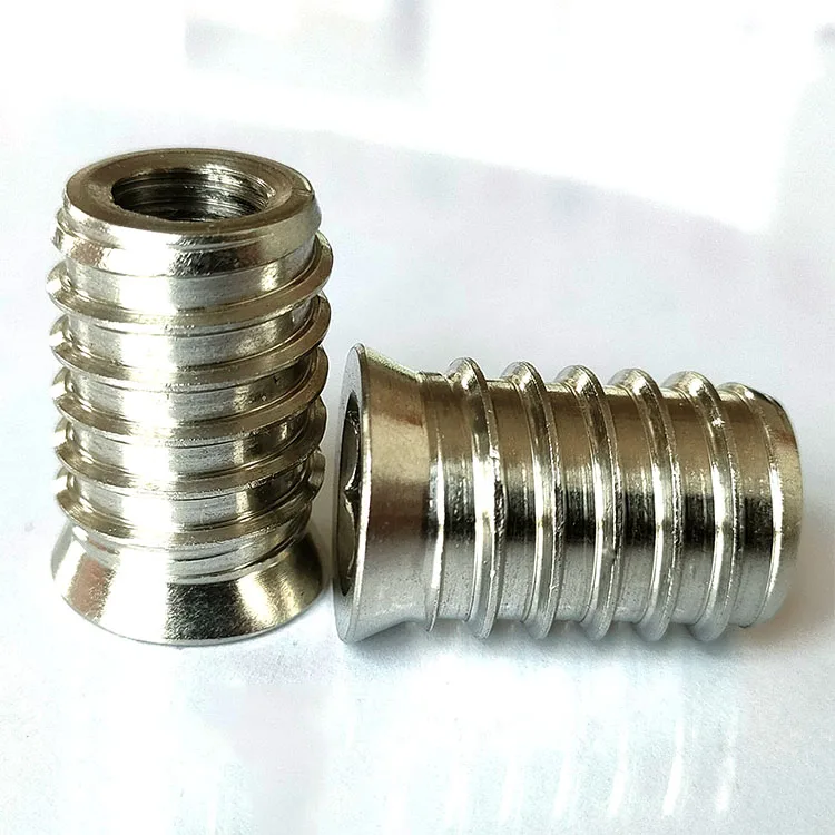 Customized high quality stainless steel M6 M8 furniture wood inserts nuts for wood