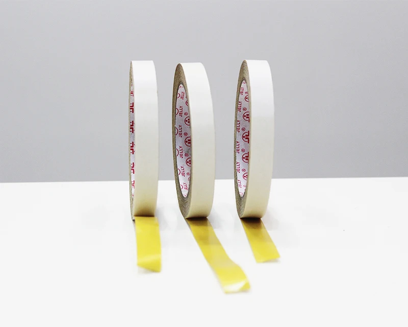 White Yellow Two Sided  Glue Tissue Hot Melt Adhesive Embroidery Tape for Garment Usage
