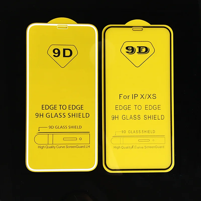 Защитное стекло 9D для экрана закаленное 9H iPhone 11 12 Pro XR XS Max 13 mini 14 8 7 6