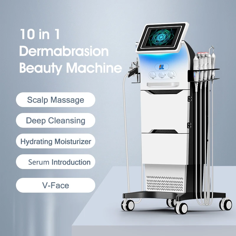 Manufacturer 10 in 1 hydro dermabrasion skin care hydro hydra water facial machine with led mask hydrofacials machine
