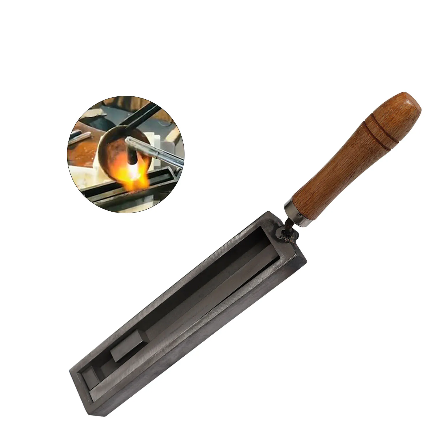 Wholesale gold and silver jewelry making tools gold smelting jewelry trough  jewelry ingot mold ingot mold