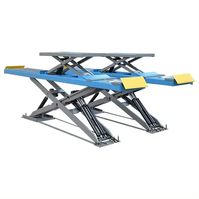 sisor automotive pneumatic drill 3D trailer transfer arm club double car lift kit hebebuhnein ground 4 ton to second floor