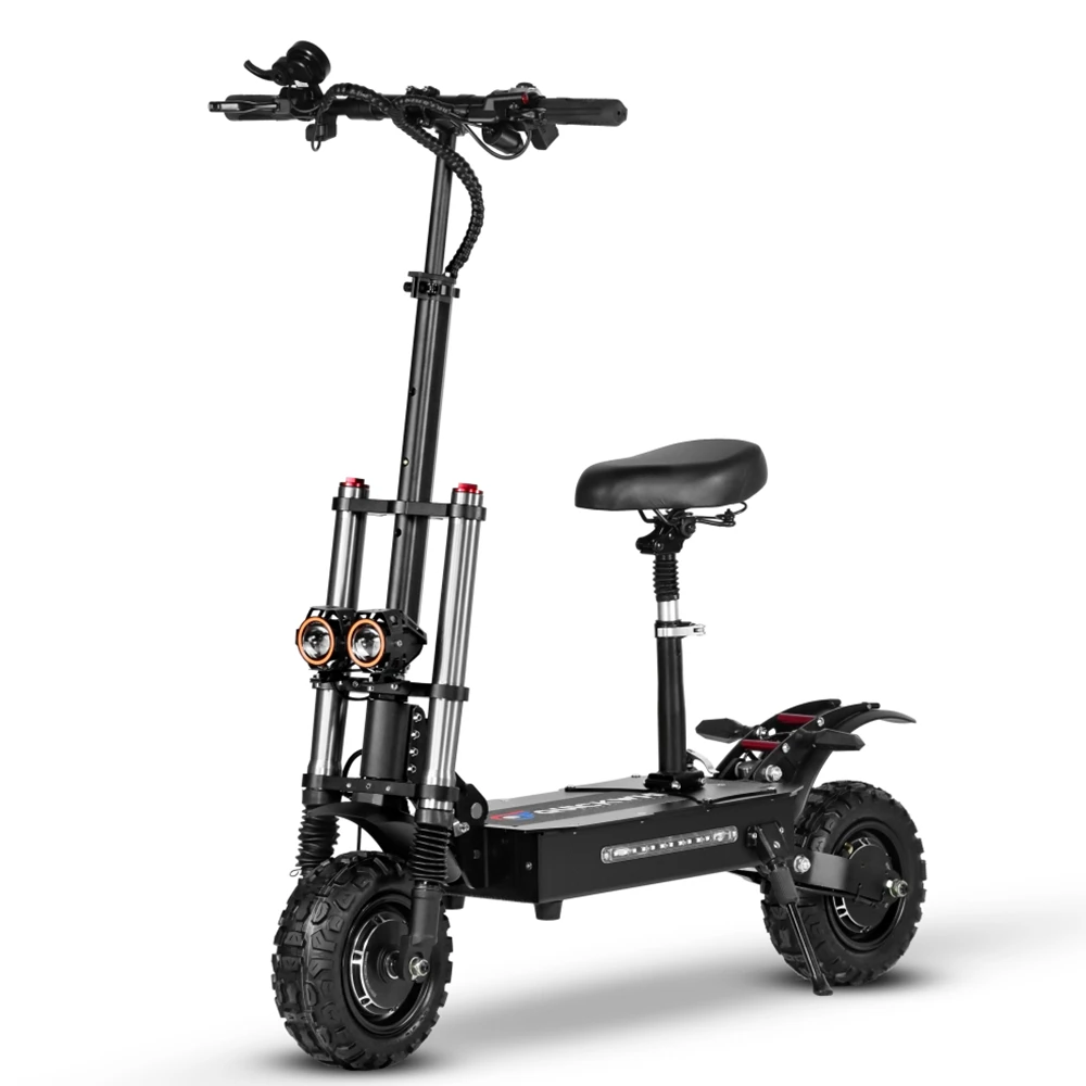 Quickwheel 11 Inch 6000W 85Km/H Off Road Electric Scooter Dual Motor Two Wheels Self-Balancing Electric Scooter Foldable