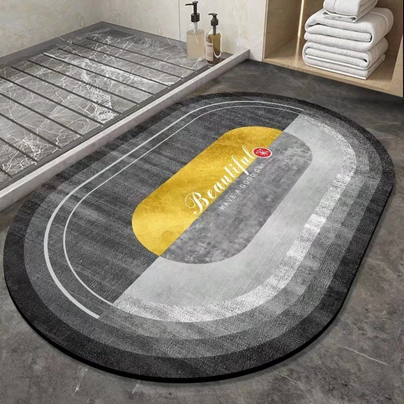 manufacture super absorbent diatom mud fast drying diatomite marble bath mats carpet bath floor mat bathroom rug