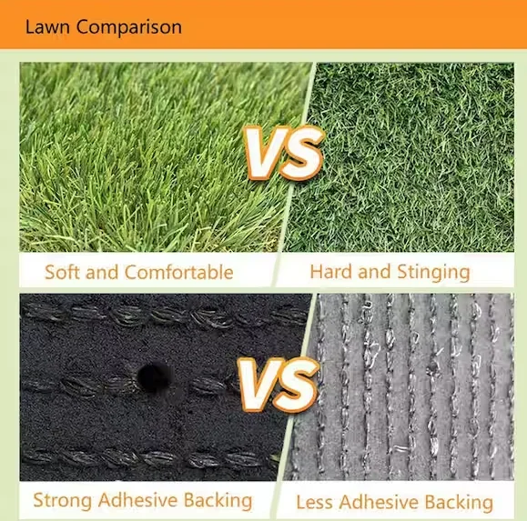 Three Colors Green Color Dtex and Density Customized Decorative Grass 3/8 Gauge Leisure Grass