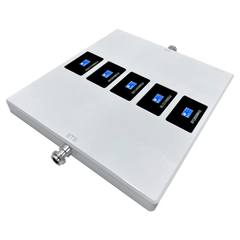 Five Band B28 B8 B3 B1 B7 Cell Phone Signal Repeater 700 900 1800 2100 2600MHz Mobile Phone Signal Booster Amplifier