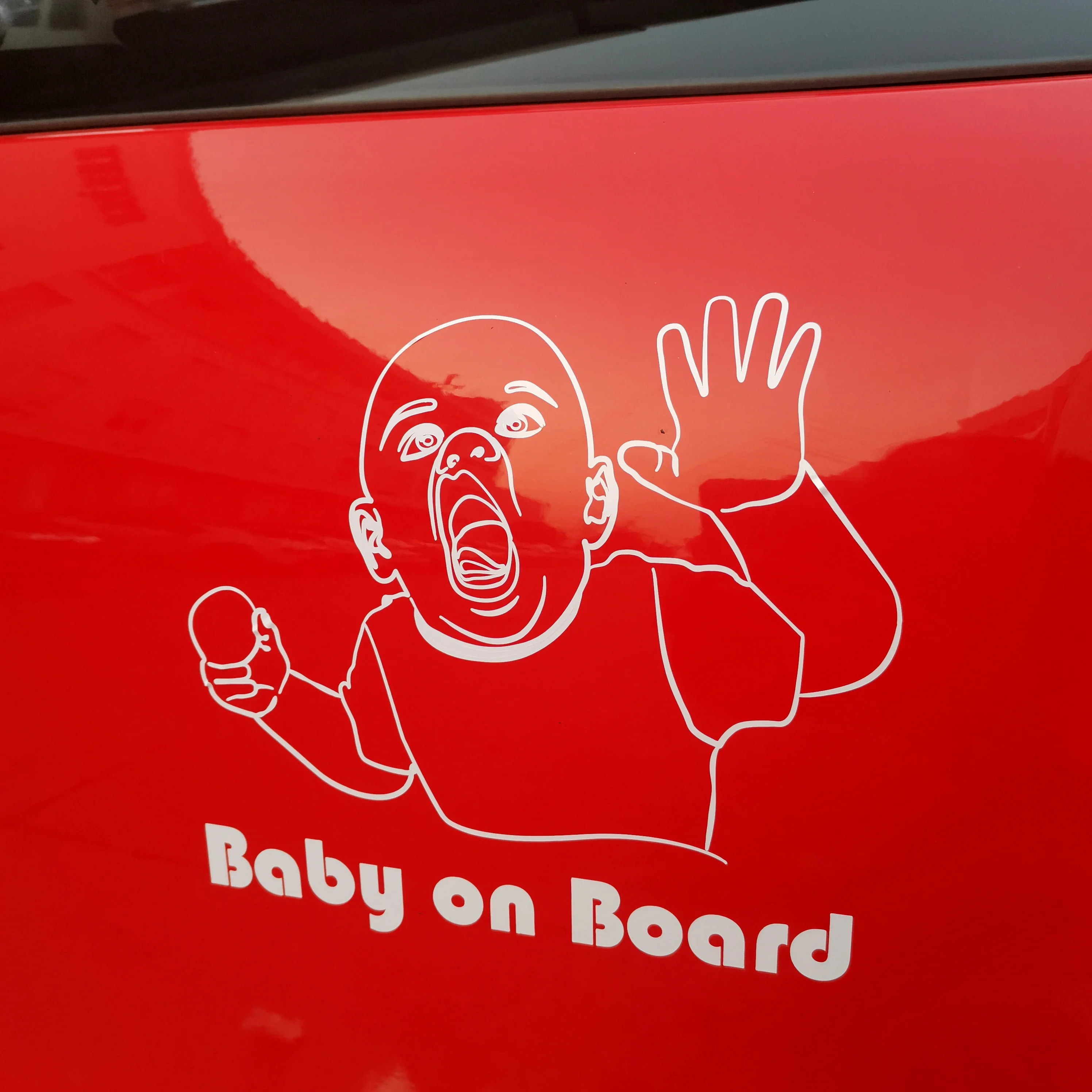 Customer logo design vinyl cool car stickers,baby in car stickers,PVC printing adhesive car decal